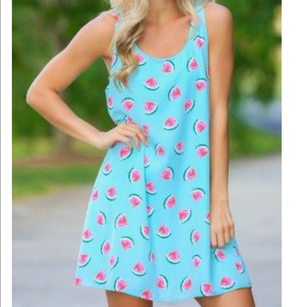 Everly watermelon print dress